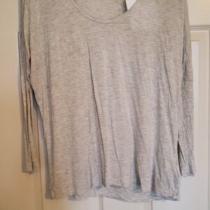 GAP Maternity Light Gray Long Sleeve Tee